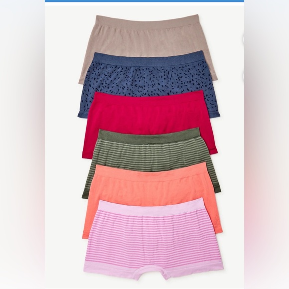 Joyspun Women's Seamless Boyshort Panties, 6 Pack, Size XS (02) - Picture 1 of 7